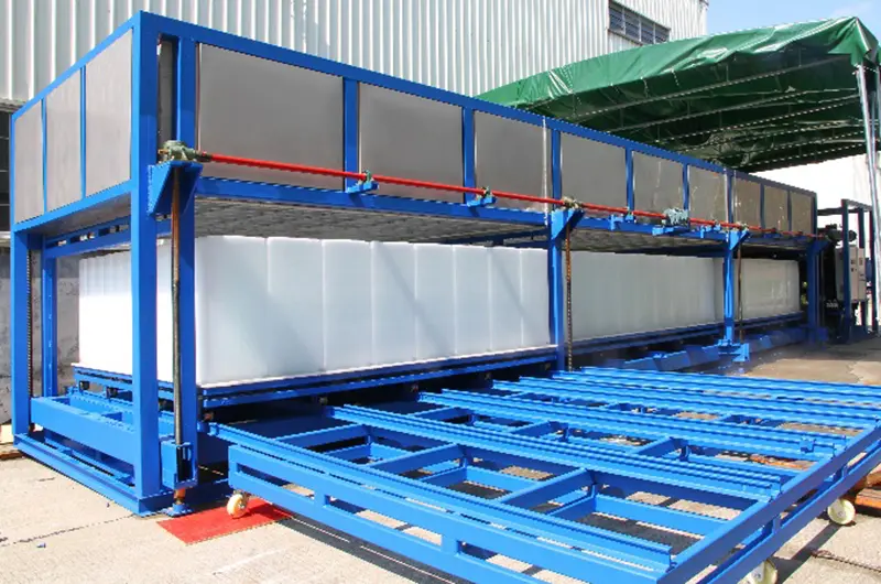 Bolang 20t/day block ice machine (or brick ice machine) put into operation